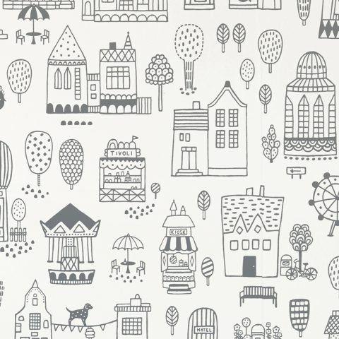 Tapeet Majvillan 118-02 Small town / Black