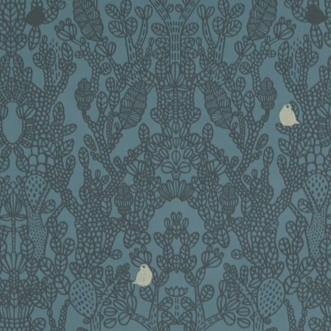 Tapeet Majvillan 124-02 Amelie / Petrol Blue