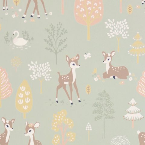 Tapeet Majvillan 125-02 Golden woods / Dusty Green