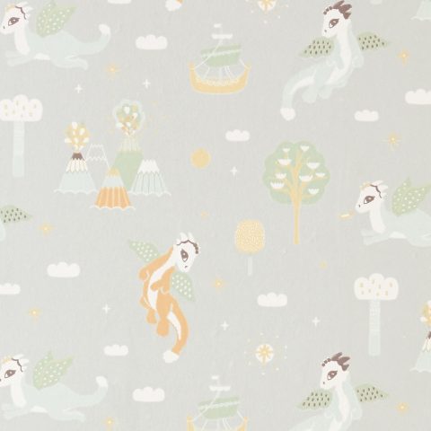 Tapeet Majvillan 133-01 Magical adventure / Soft Grey