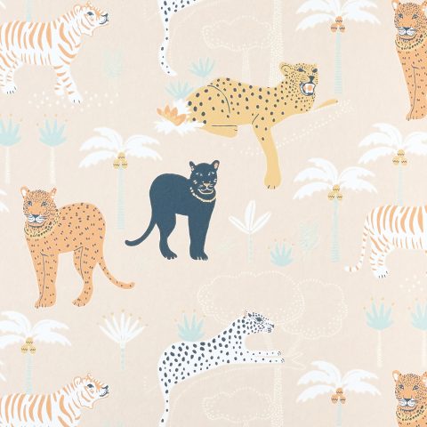 Tapeet Majvillan 134-03 Black panther / Creamy Orange